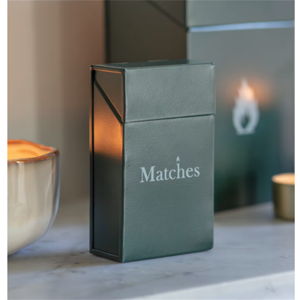 Garden Trading Steel Forest Green Match Box